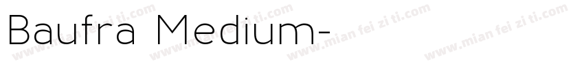 Baufra Medium字体转换